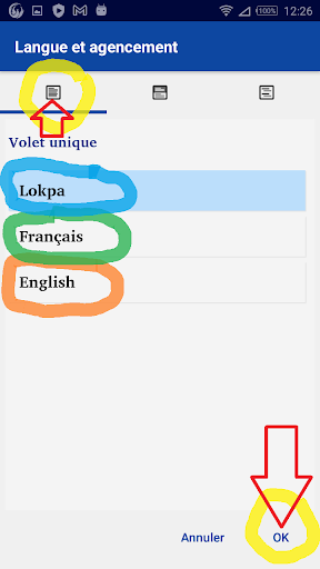 Lokpa Bible français English Screen 3