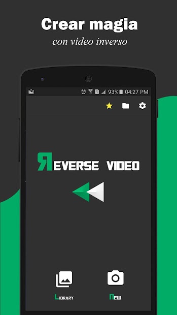 Screenshot 2 vídeo inverso al revés android