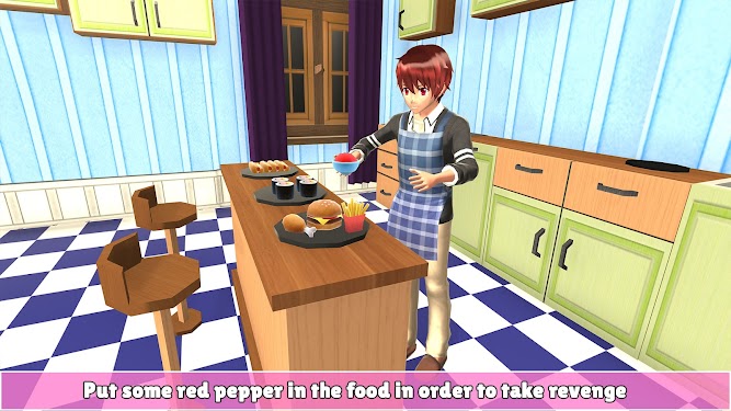 #2. Anime Scary Wife: Virtual Family Life (Android) By: BitTechStudio
