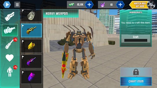 Robot Shark MOD APK (Unlimited Upgrade Points) 3