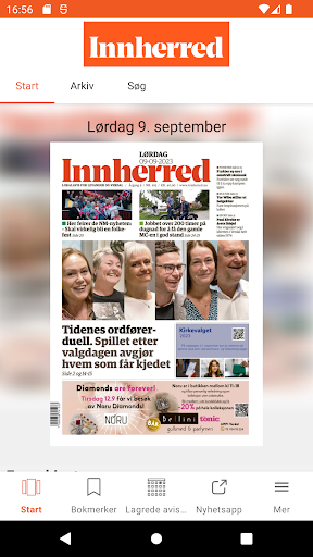 Android application Innherred eAvis screenshort