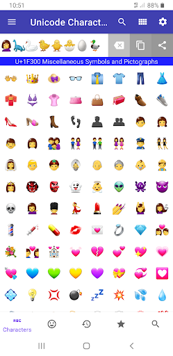 Unicode Character Map Screen 2