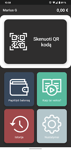 Android application Jonava E-BUS screenshort