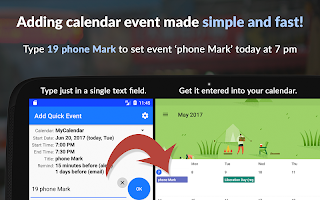 Add Quick Event - fast and easy calendar entry