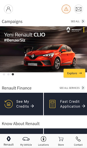 Android application Renault PORT screenshort