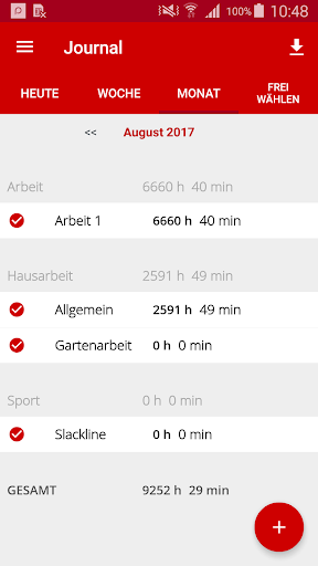 Zeitspeicher Screen 3