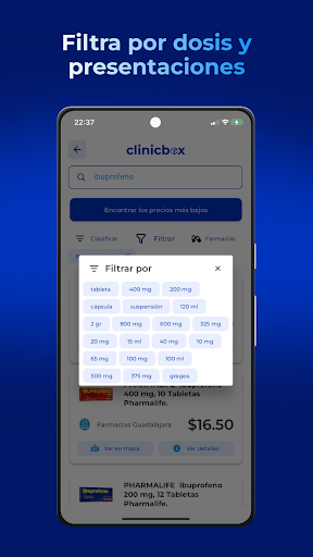 Comparador de precio Clinicbox Screen 3