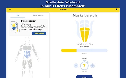 Bauchmuskeltraining Fitness Screenshot