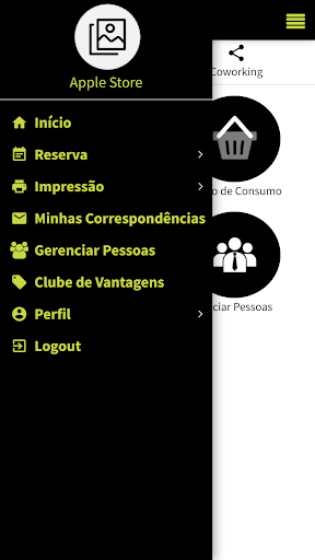 Android application Brains Coworking screenshort