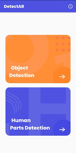 Android application DetectAR screenshort