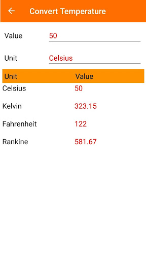 Unit Converter Screen 3