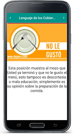 Lenguaje de los Cubiertos Screen 2