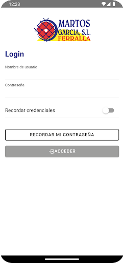 Android application Control Ferralla Martos García screenshort