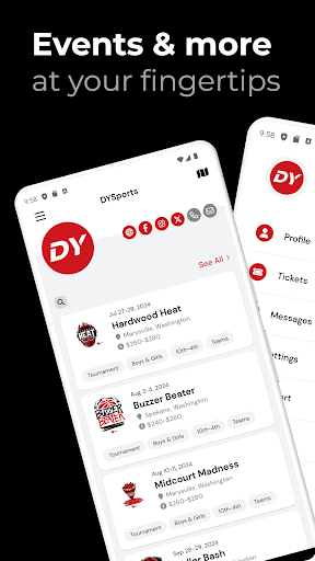 Android application DYSports screenshort