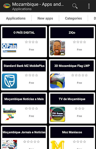Android application Mozambican apps screenshort