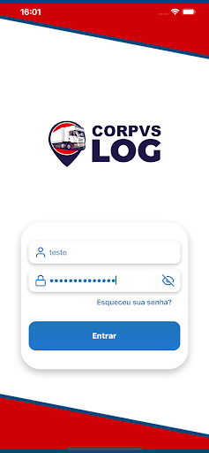 Android application CORPVS LOG screenshort