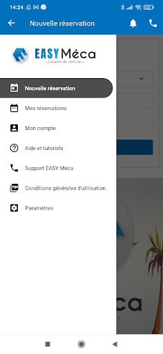 Android application EASY Méca Rent screenshort