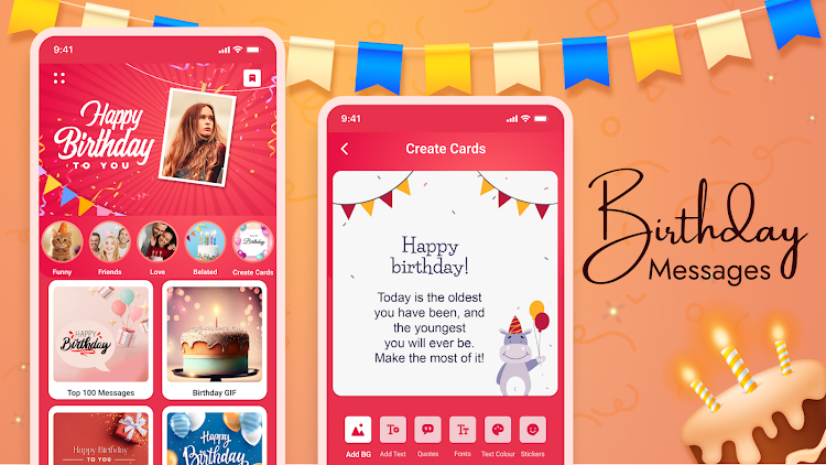 Happy Birthday Card Wishes - New - (Android)