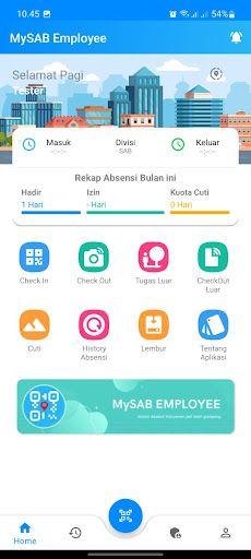 MySAB EMPLOYEE Screen 2