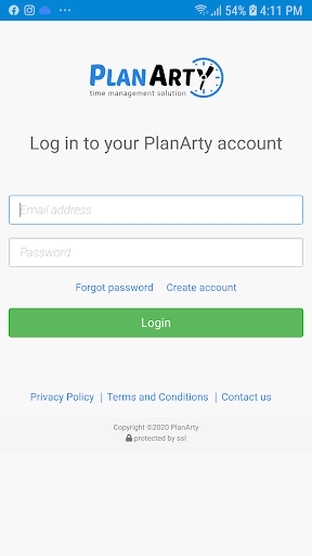 Android application PlanArty screenshort