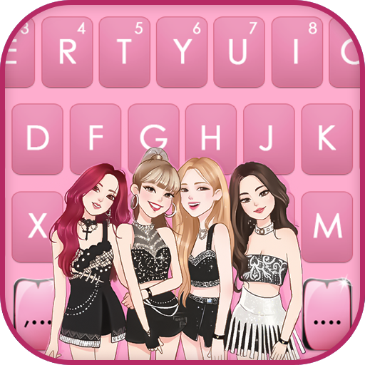 Cool Kpop Girls Keyboard Backg logo