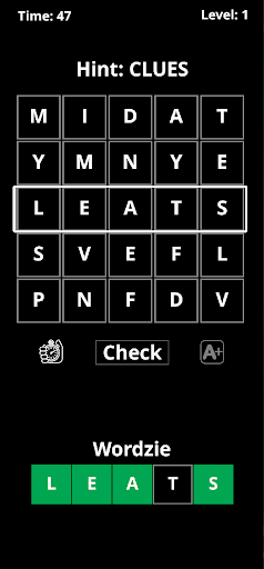 Wordzie Screen 3