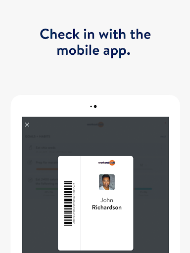 Screenshot of The Workout Club App