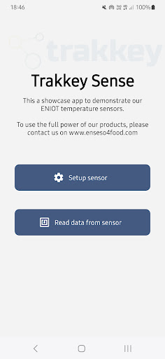 Android application Trakkey Sense screenshort