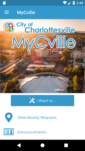 Android application MyCville screenshort