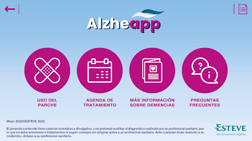 Alzheapp Screen 2