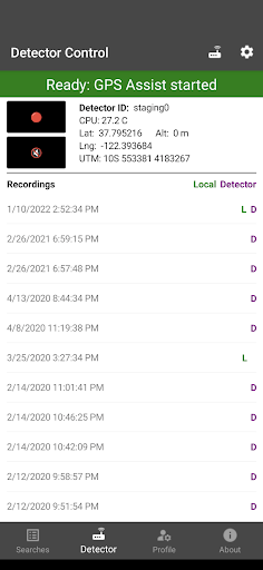 Android application AirFlare Field Console screenshort