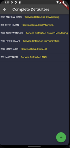Android application mPower Achap Afya screenshort