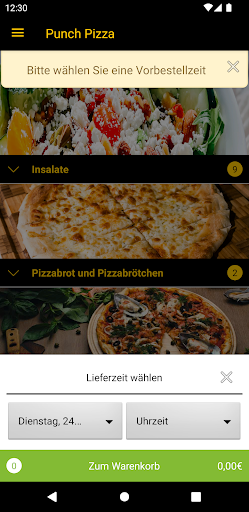 Punch Pizza Screen 3