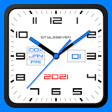 Square Analog Clock-7 icon