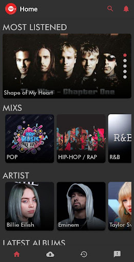 Android application Weeana Music screenshort