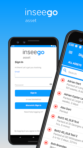 Android application Inseego Asset screenshort