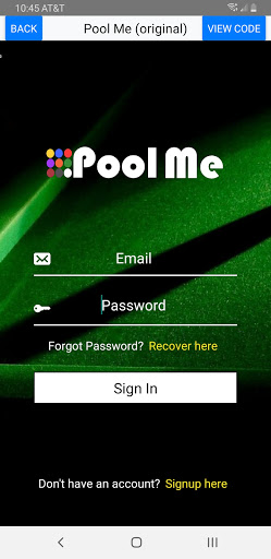 Android application Pool Me screenshort