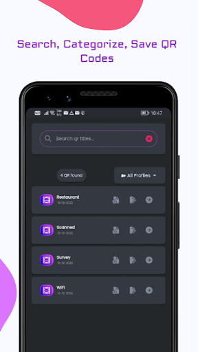 Qripex © QR scanner and maker Screen 3