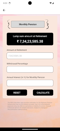 NPS Calculator Screen 3