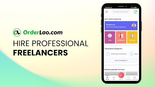 Android application OrderLao.com screenshort