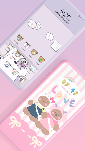 Android application Cute Bear EMUI 10/11 Theme screenshort