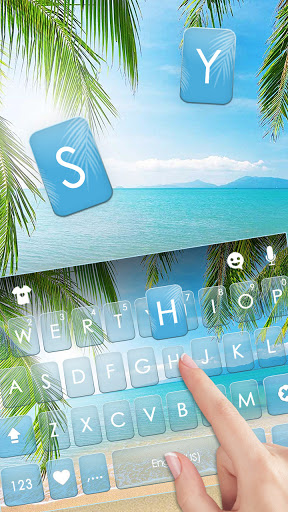 Beach Summer Keyboard Backgrou Screen 2