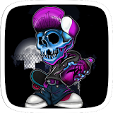 Cartoon Graffiti Skull icon