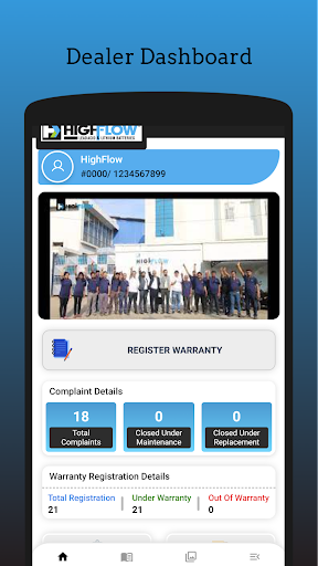 HIGHFLOW CONNECT Screen 2