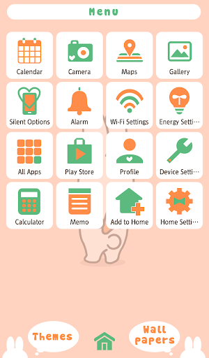 Bunny and Carrot Theme +HOME Screen 2