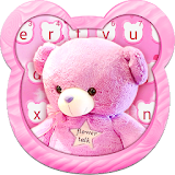 Pink Love Cute Bear Keyboard Theme icon