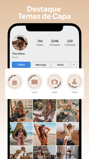 Visualização do aplicativo