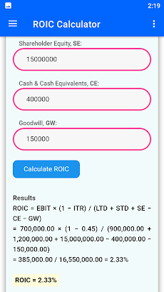 ROIC Calculatorのおすすめ画像2
