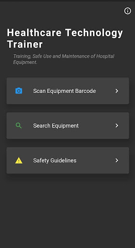 Android application Healthcare Technology Trainer screenshort