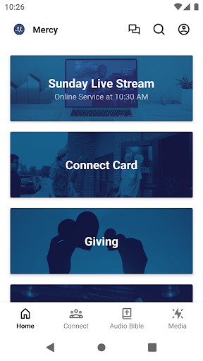 Android application Mercy Vineyard Church screenshort